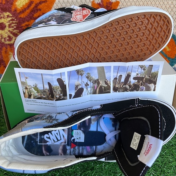Vans Sk8-Hi Moca Frances Stark/Black Men’s sneakers - skate shoes - Picture 5 of 16